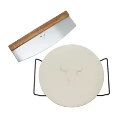 WAYU - Set Pizza Piedra y Cortador XL