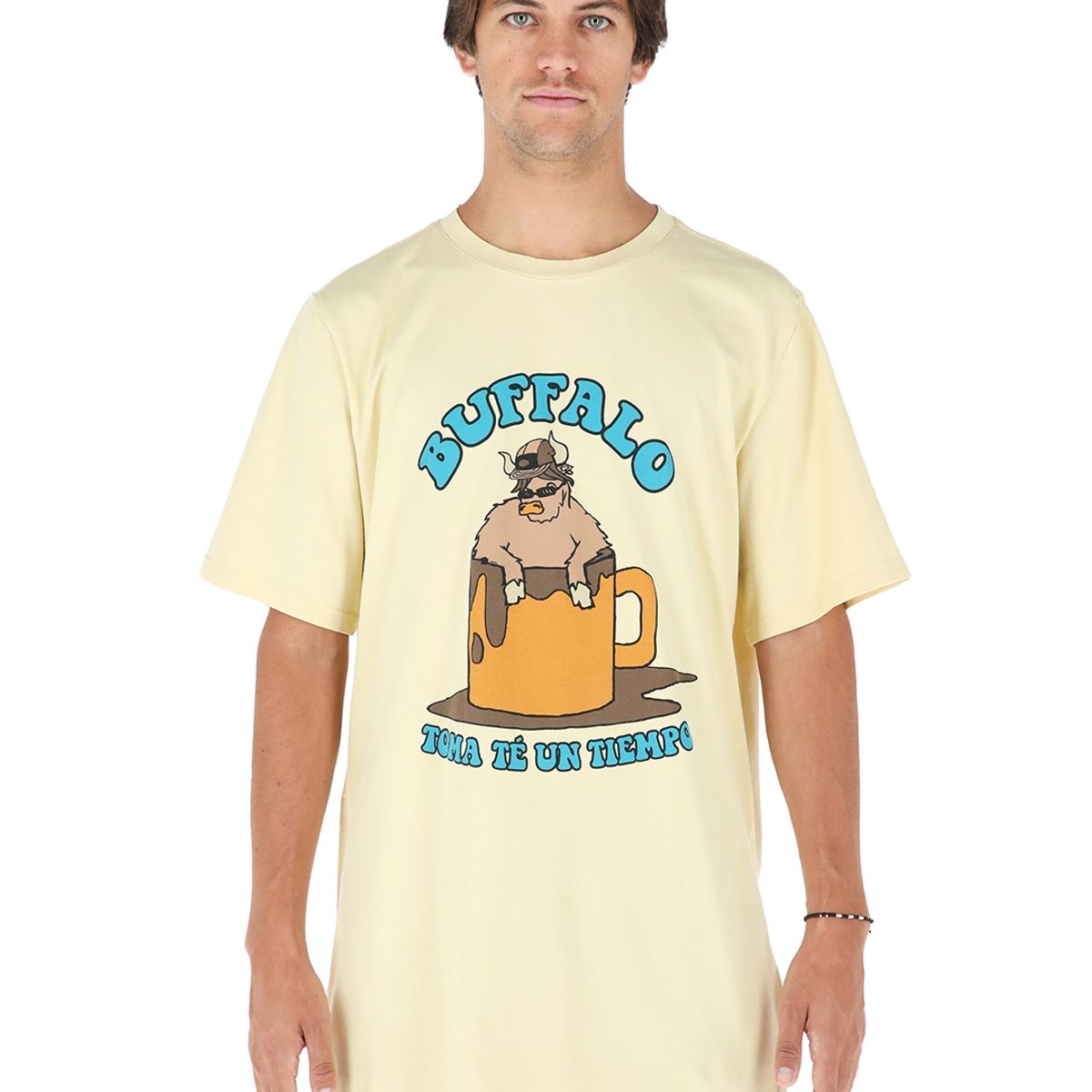 BUFFALO CHILE - Polera Buffee Amarillo Hombre