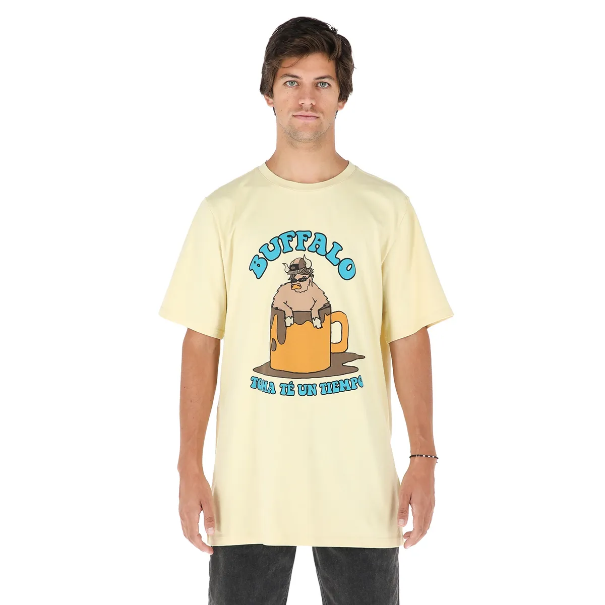 BUFFALO CHILE - Polera Buffee Amarillo Hombre