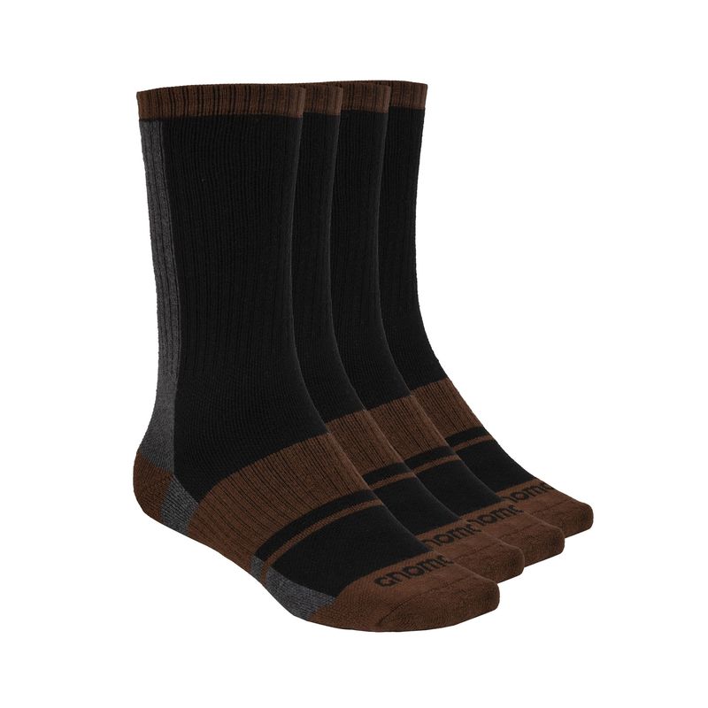 GNOMO - Duopack Calcetin Lana Merino Herlis Black Gnomo