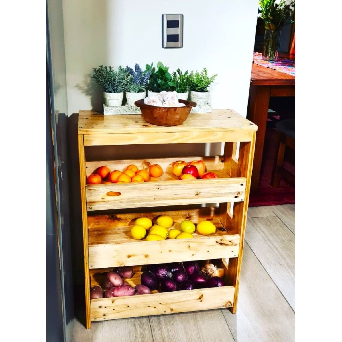 GENERICO - Frutero de Madera Rústico Anai