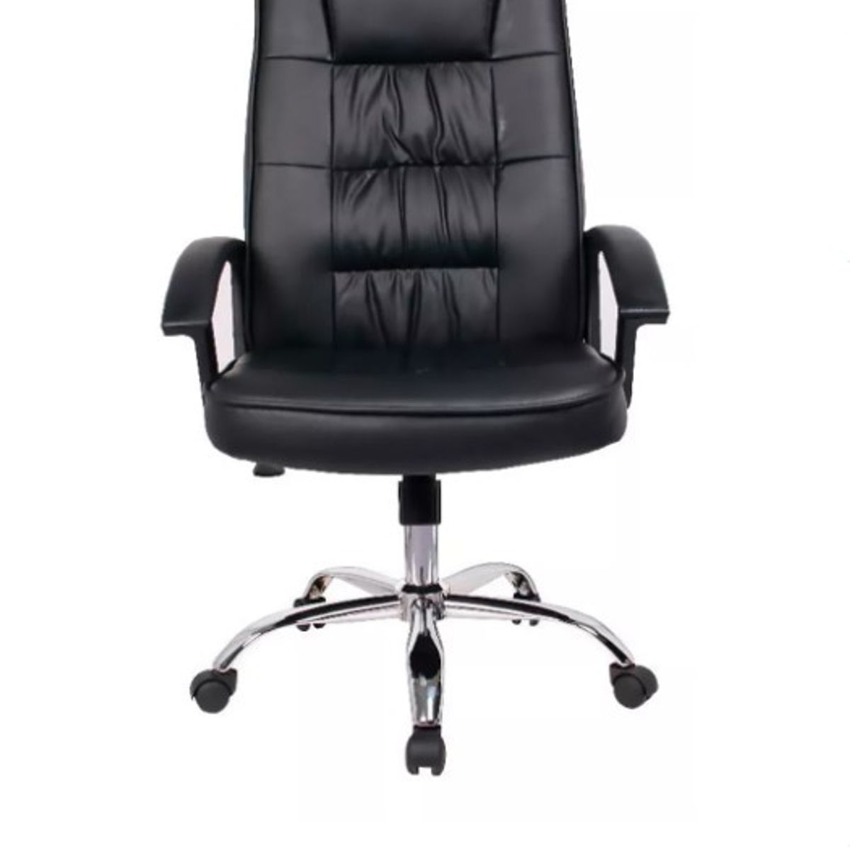 GENERICO - Sillón Ejecutivo Cuero Pu Negro Silla Reclinable Con Apoyabrazos