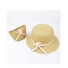 GENERICO - Pack 1 gorro y 1 cartera verano para niña 3 años a 6 años.