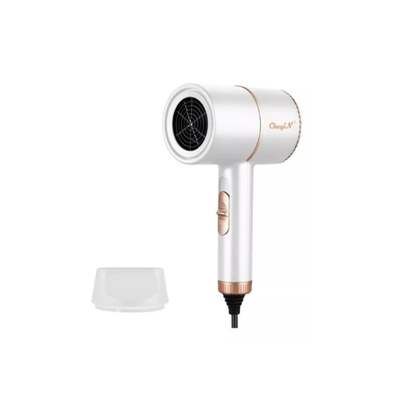 GENERICO - Mini Secador De Pelo 2200w Premium Profesional Caliente Frío Blanco