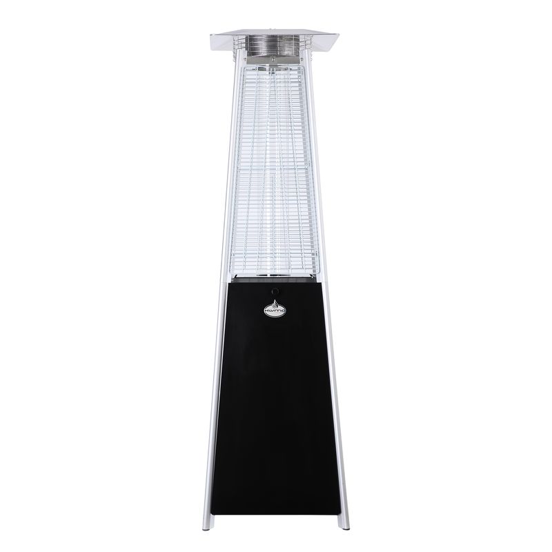 KLYMA - Estufa a Gas Exterior Terraza OBELISK LW Negro 1,8 metros