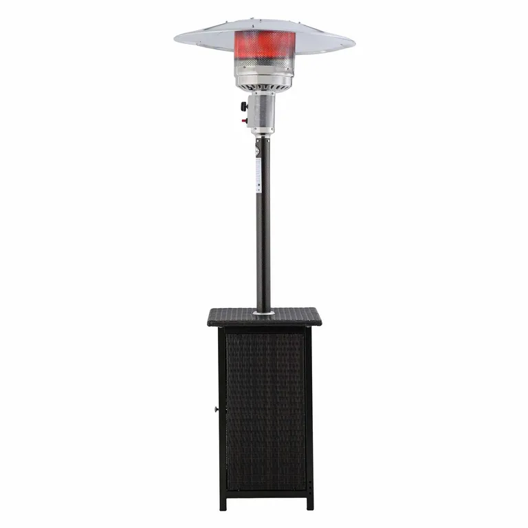 KLYMA Estufa a Gas Exterior Terraza SETAX Rattan Para Patio Jardin Terraza