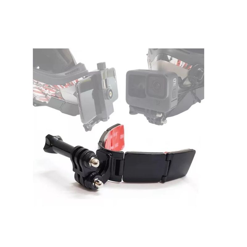 GENERICO - Soporte Casco Moto Frontal Cámaras Para Gopro Sony