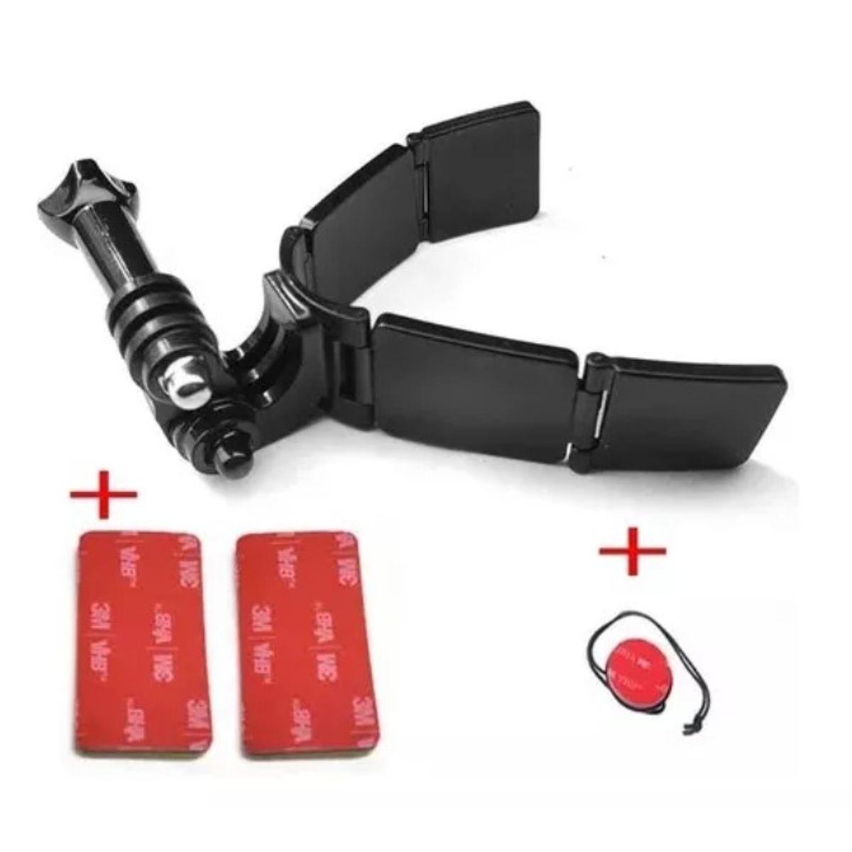 GENERICO - Soporte Casco Moto Frontal Cámaras Para Gopro Sony