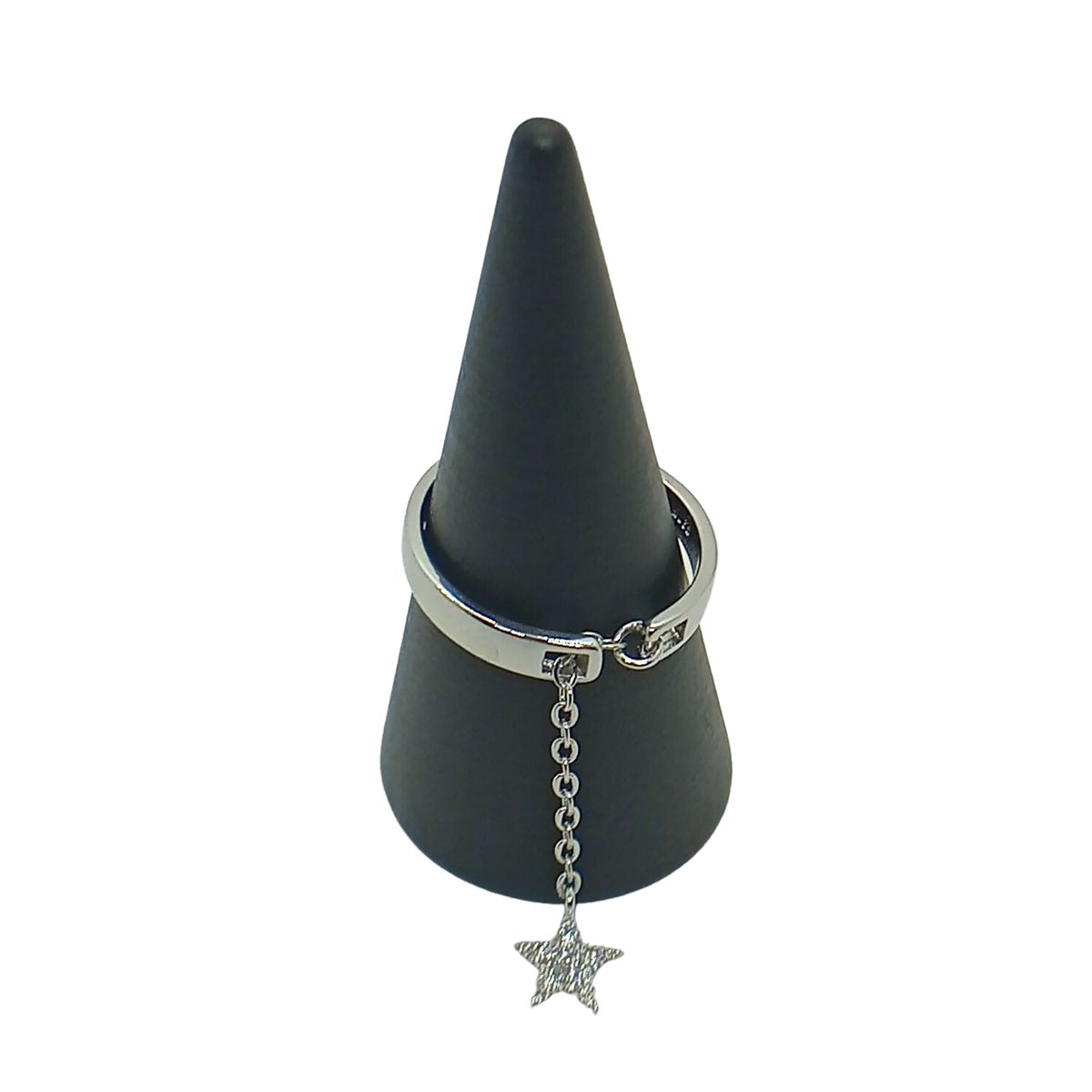 GENERICO - Anillo Cadena Estrella de Plata…