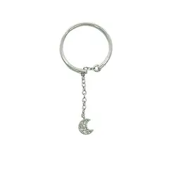GENERICO - Anillo Cadena Luna de Plata