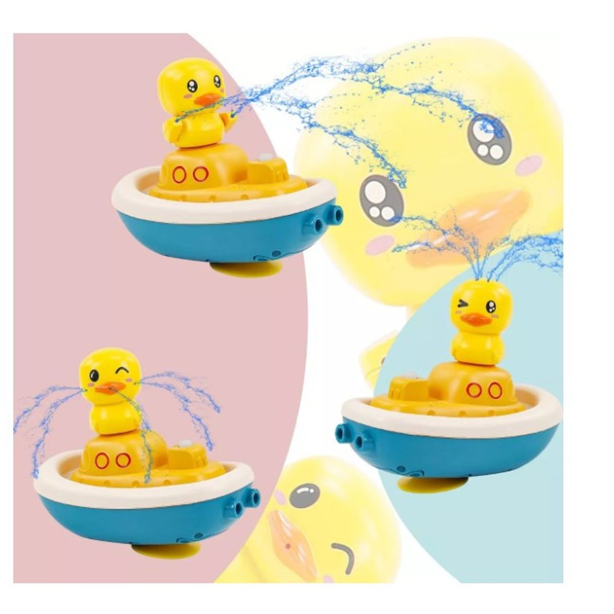 GENERICO - Rociador De Agua Para Ducha De Pato Amarillo Con Ventosa