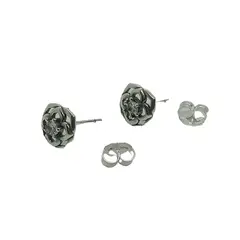 GENERICO - Aros Par de Rosas de Plata