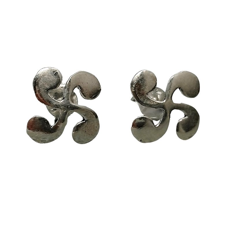 GENERICO - Aros Cruz Vasca – Plata Italiana 925