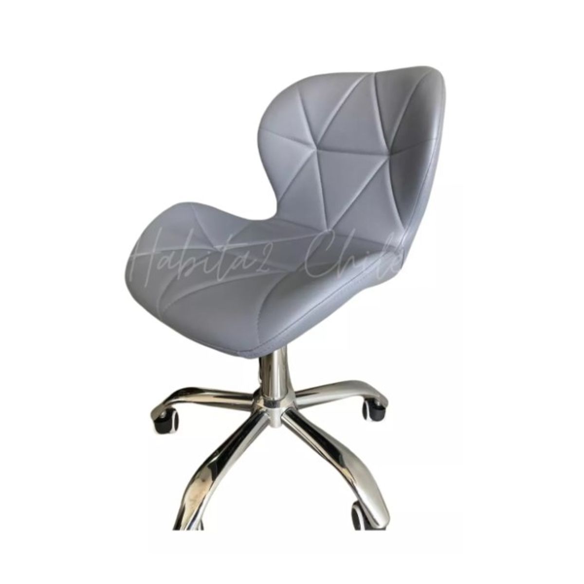 GENERICO - Silla De Escritorio Mariposa Giratoria Acolchada Gris