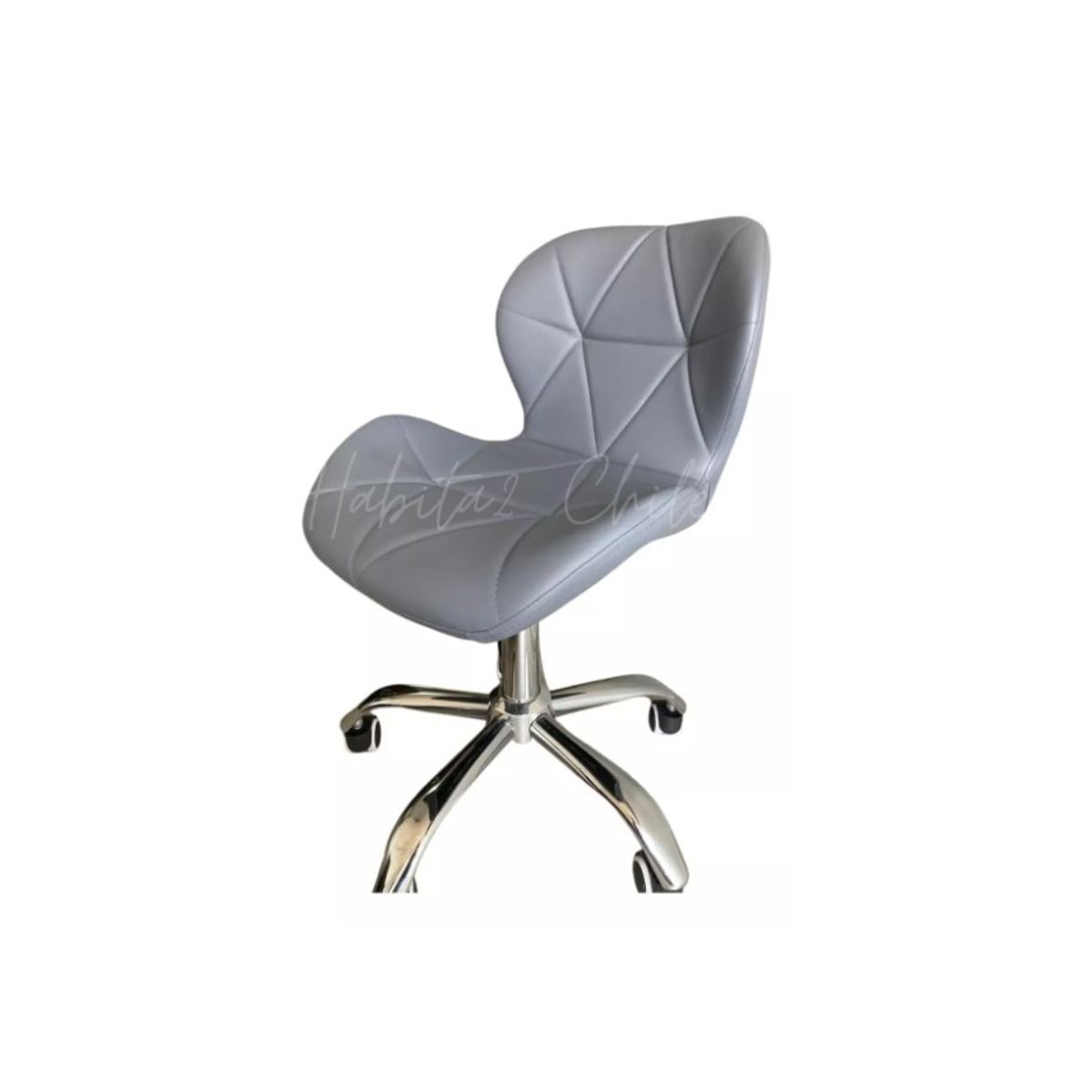 GENERICO - Silla De Escritorio Mariposa Giratoria Acolchada Gris