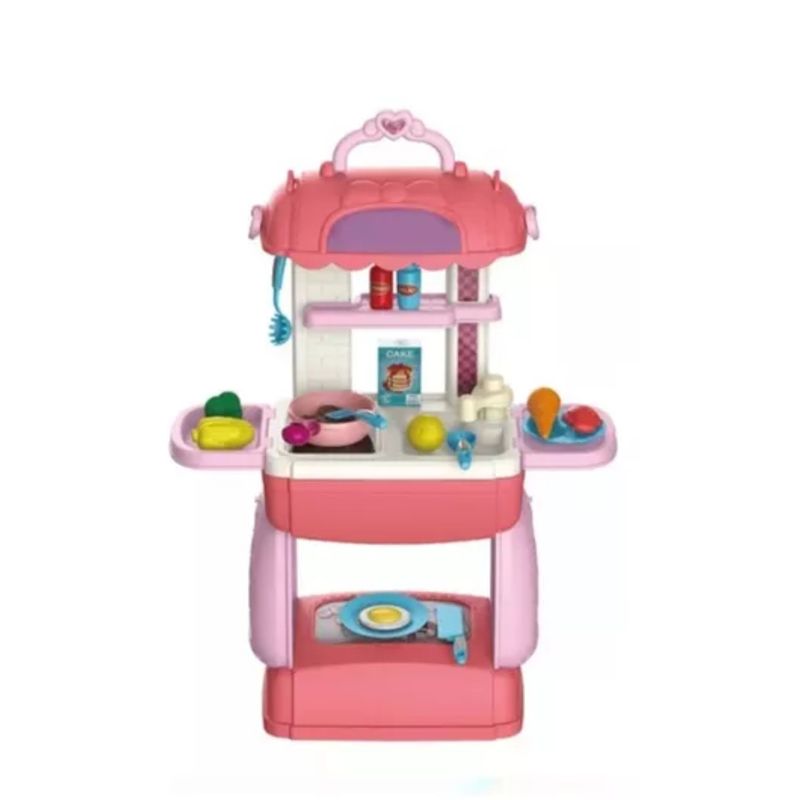 GENERICO - Maleta De Juegos Infantil 3 En 1 Cocina Para Niñas