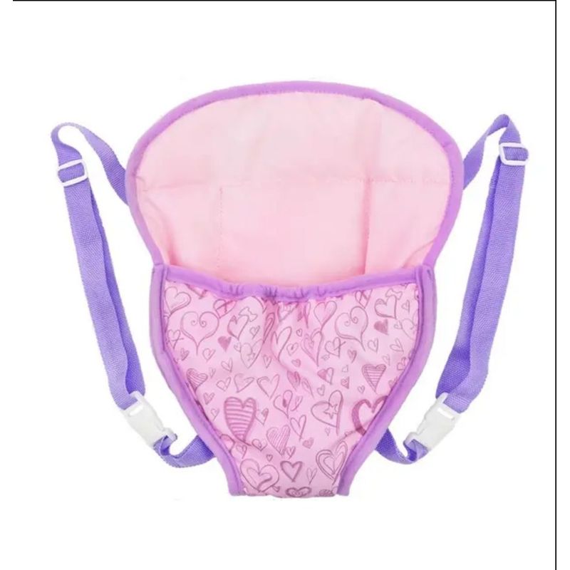 GENERICO - Mochila Porta Muñeca, Ajustable Para Niñas Entre 3 A 7 Años.