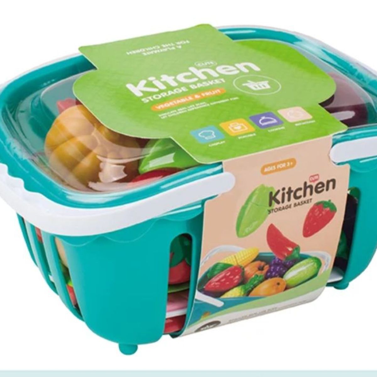 GENERICO - Juguete Didáctico De Comida Frutas Con Velcro