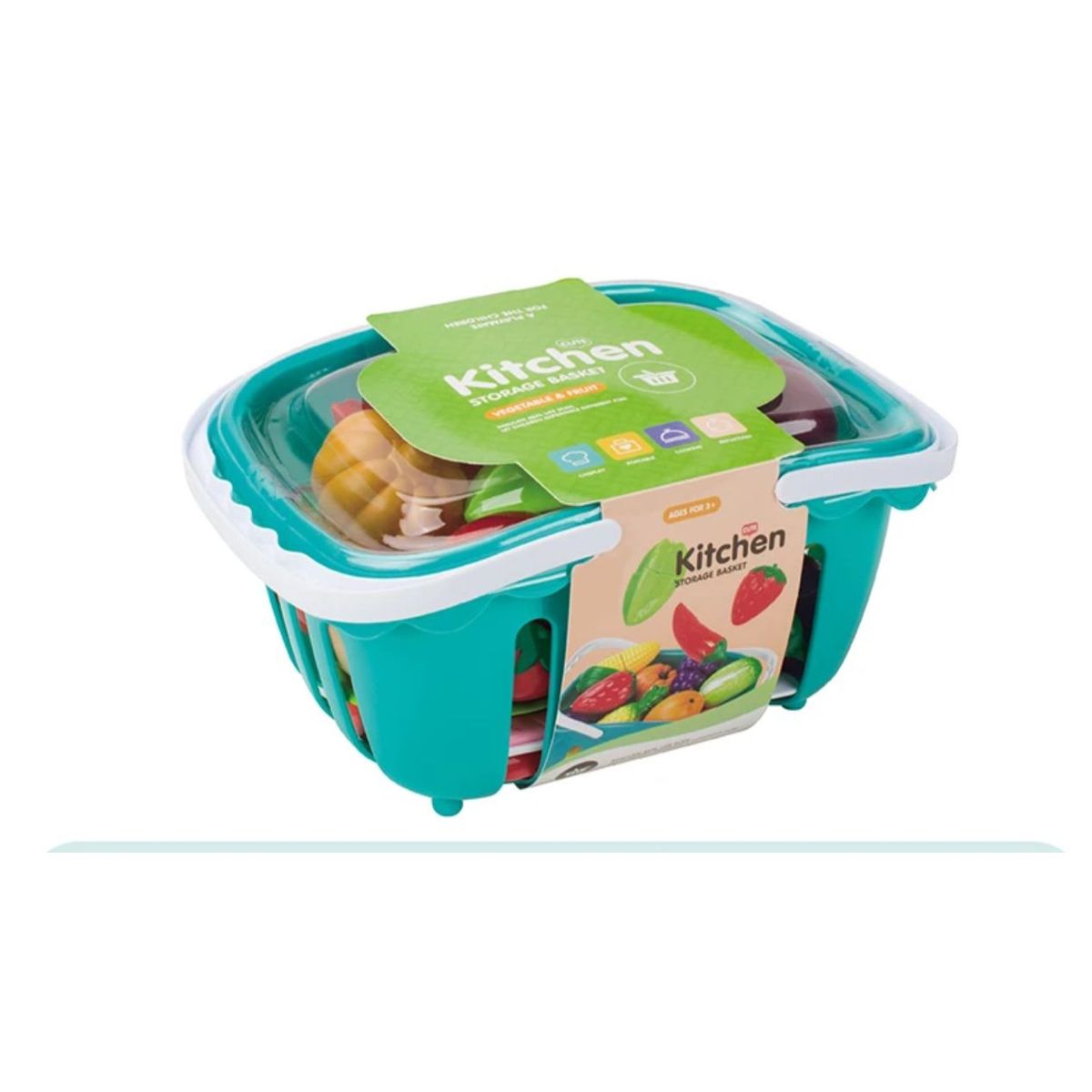 GENERICO - Juguete Didáctico De Comida Frutas Con Velcro