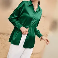 ARRAKASTA - Blusa larga satinada