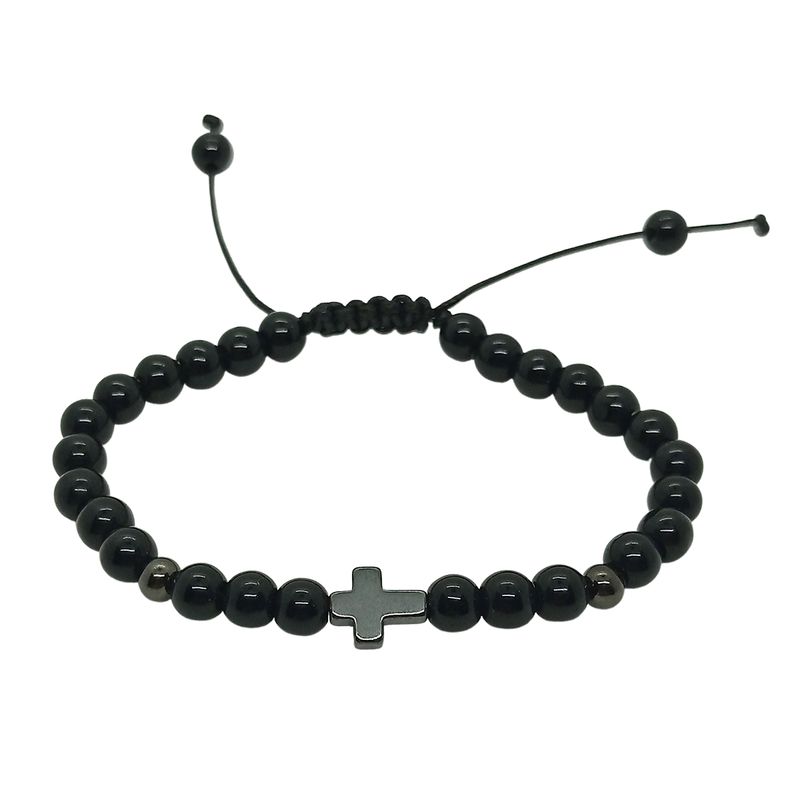 GENERICO - Pulsera Piedra Negra Mate