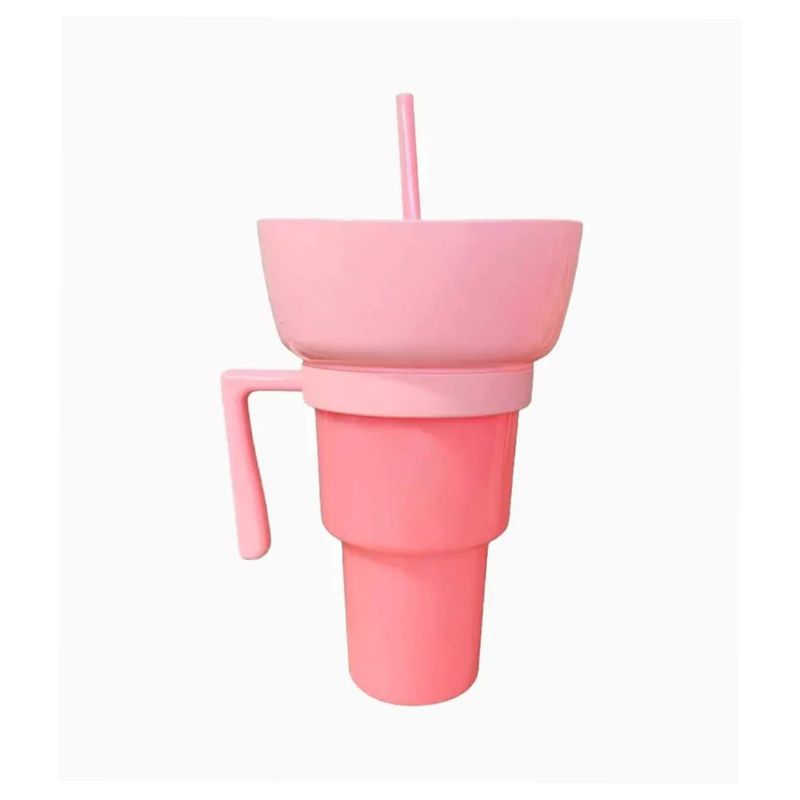 GENERICO - Vaso Tik Tok Botanero 2 En 1 Tendencia ,Color rosado