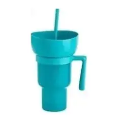 GENERICO - Vaso Tik Tok Botanero 2 En 1 Tendencia ,Color Celeste