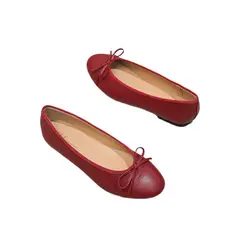 BLWOENS - Zapatillas con lazo para Mujer -Rojo