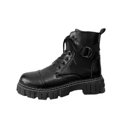 BLWOENS - Botas con plataforma para Hombre-Negro