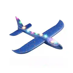 GENERICO - Juguete Avión Planeador Plumavit 50x47cm Con Luces Led