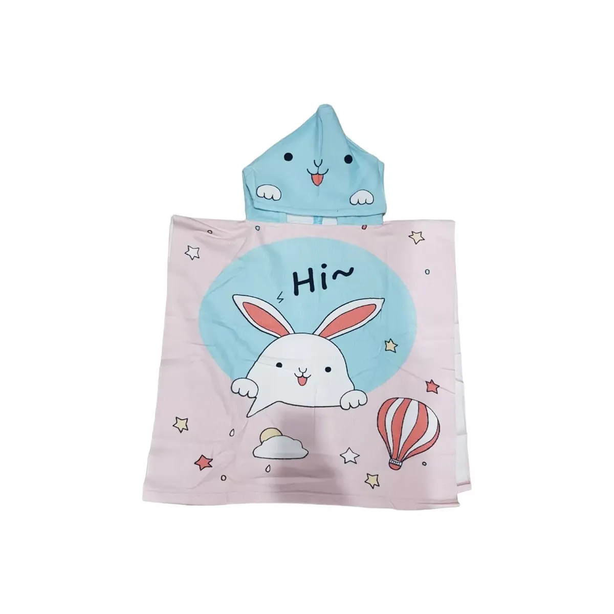 GENERICO - Toalla Tipo Poncho Con Capucha Niños Piscina Playa Verano