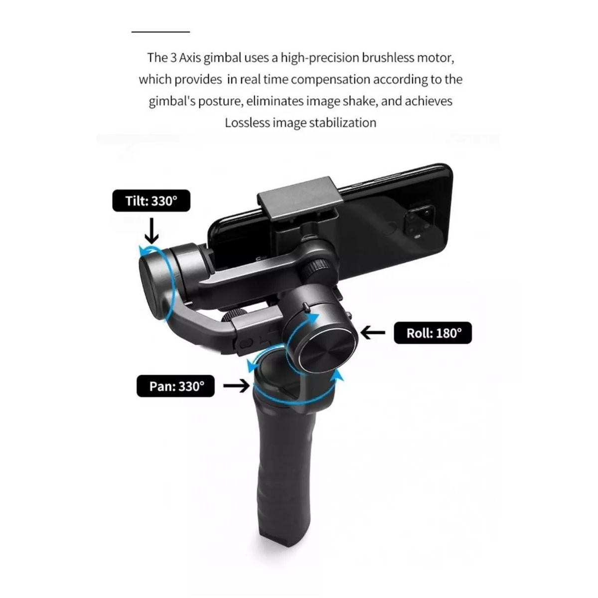 GENERICO - Estabilizador Para Teléfono Soporte Teléfono Selfie Gimbal