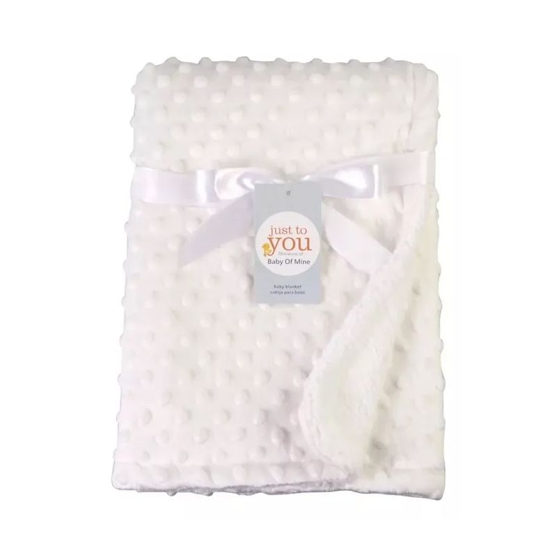 GENERICO - Manta Frazada Suave Para Bebé 80100cm Blanca