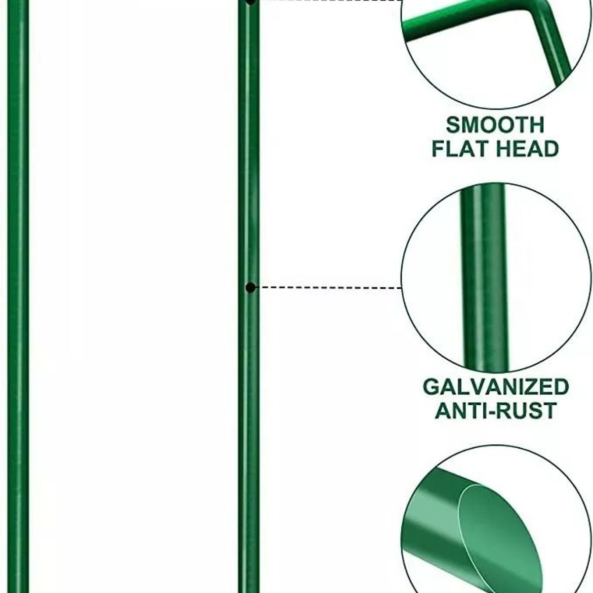 KUANGYE - Grapas X100 De Césped Pasto Artificial Estacas De Tierra