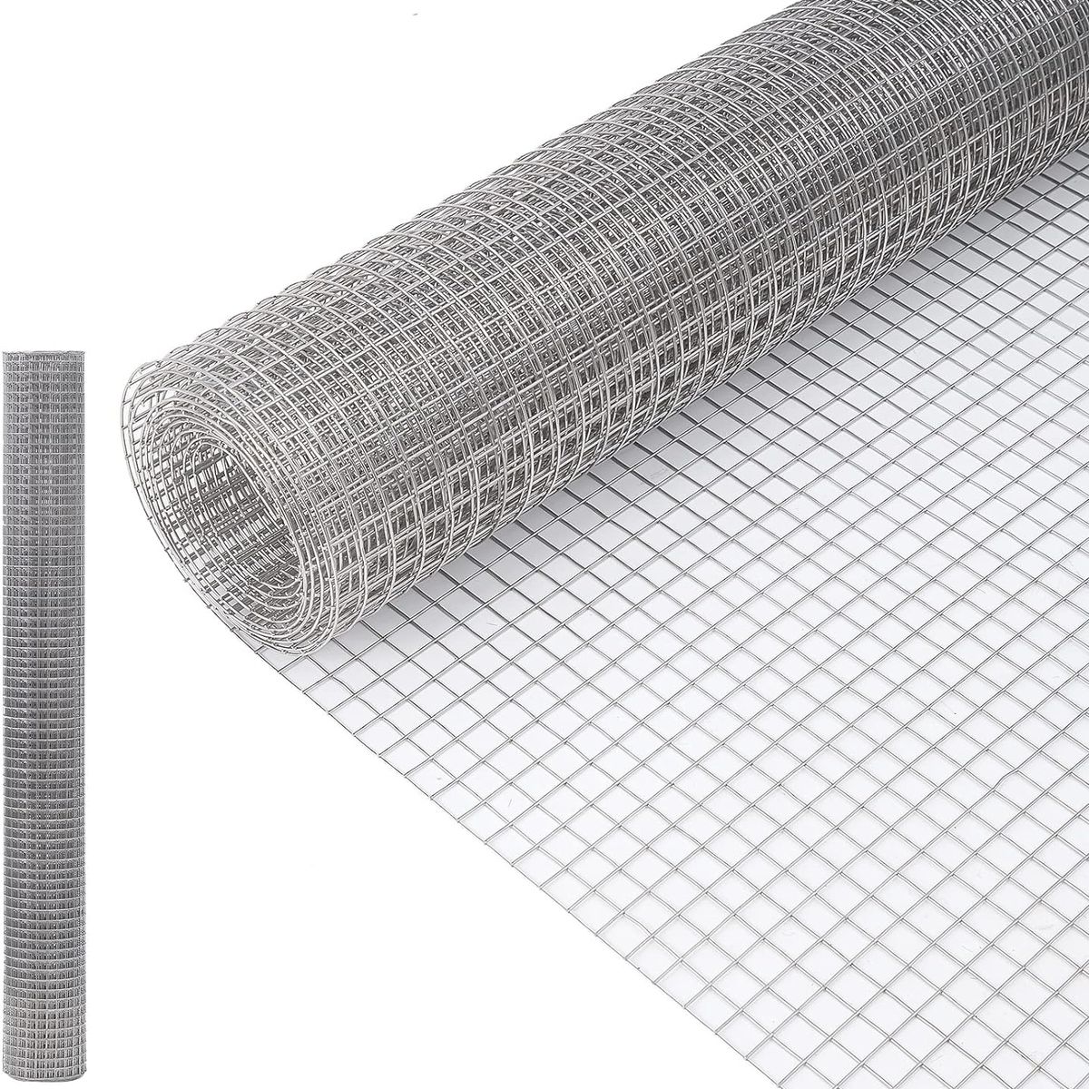 KUANGYE - Malla Jardín Soldada Galvanizada Alto 60cms Largo 10mtrs