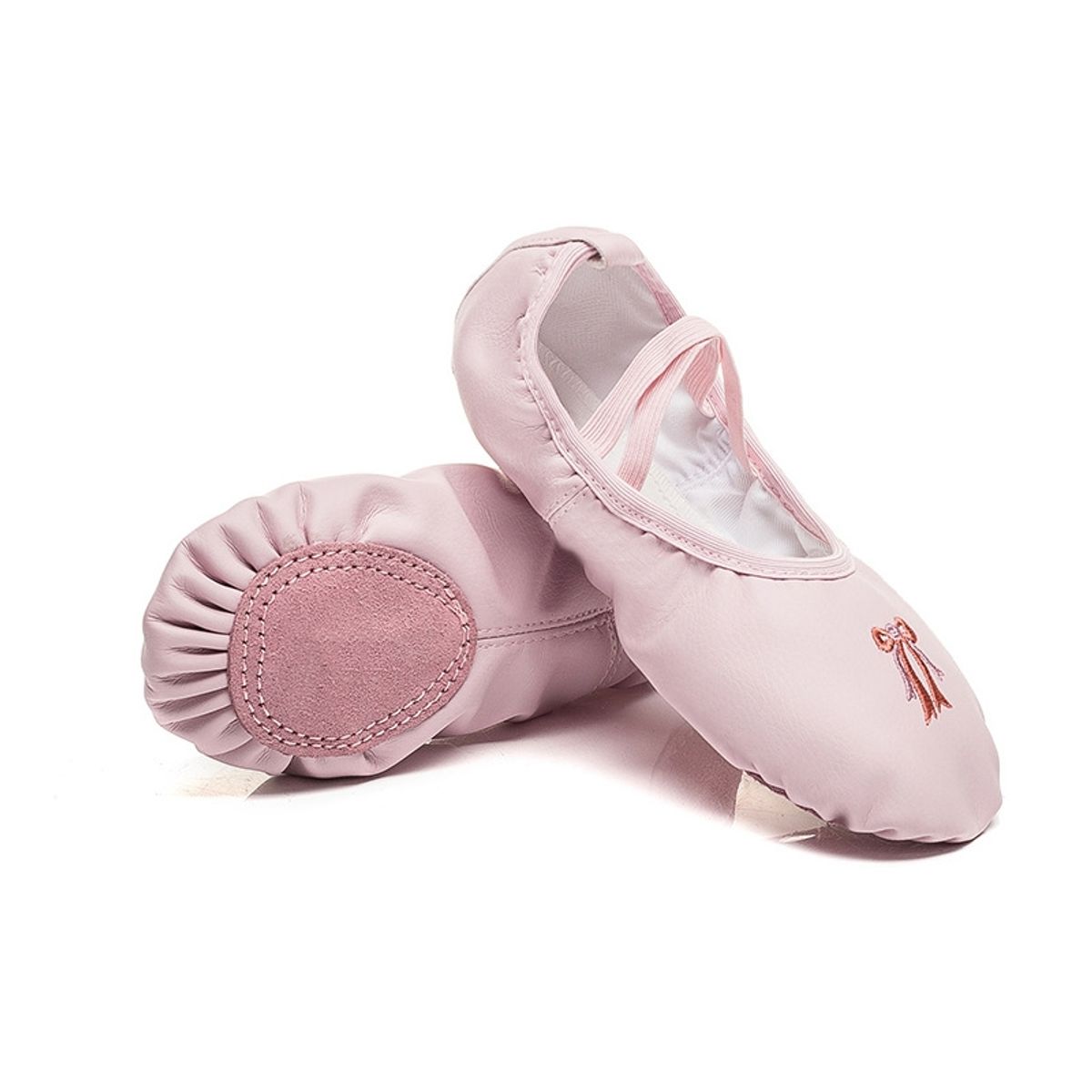 EDWINAYY - Zapatillas Media Punta Lona Y Gamuza Ballet Ni?ayoga