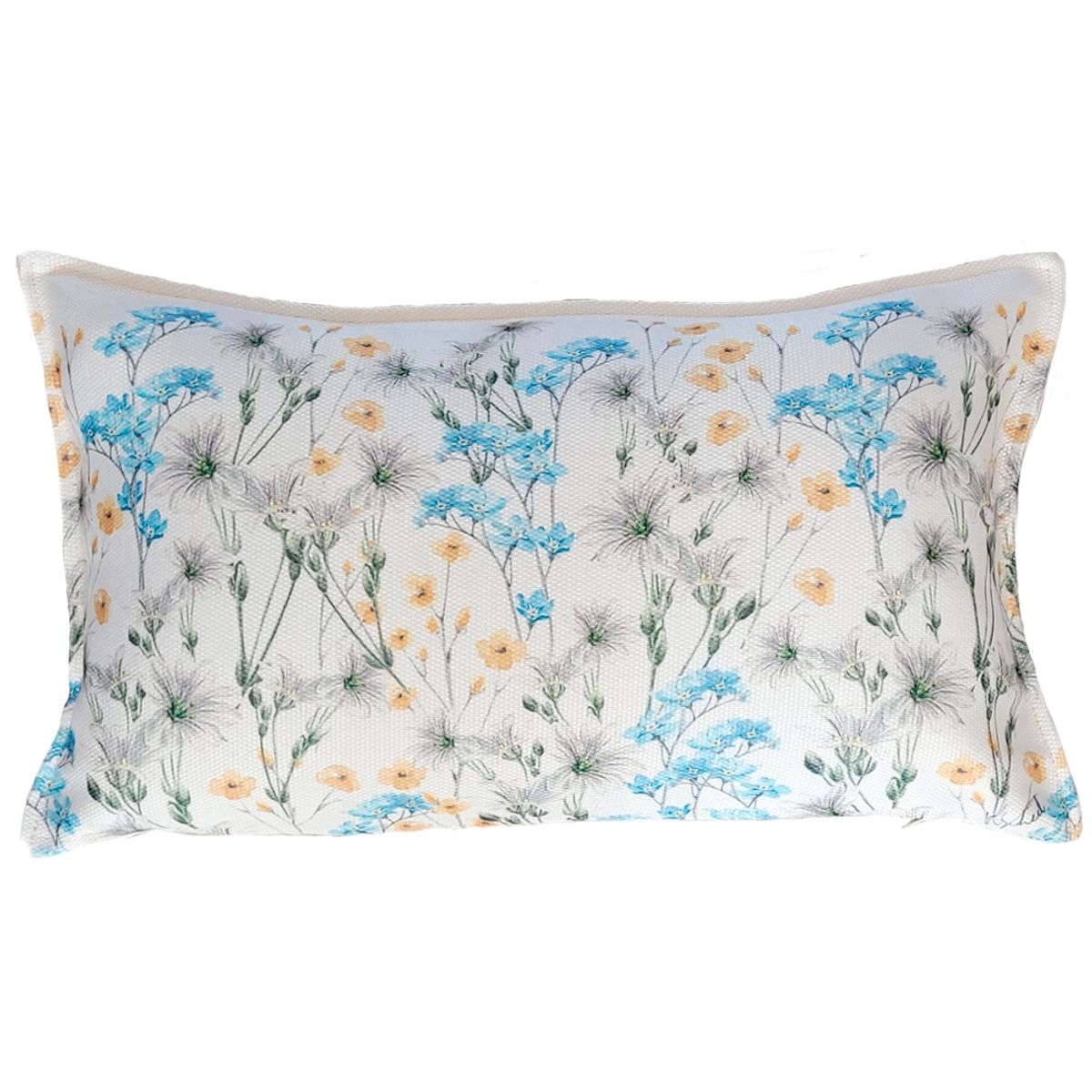 MARGARITA SCHEEL BY CASA ALVARINHO - FUNDA COJÍN MARISA NO ME OLVIDES SOBRE BLANCO 50X30