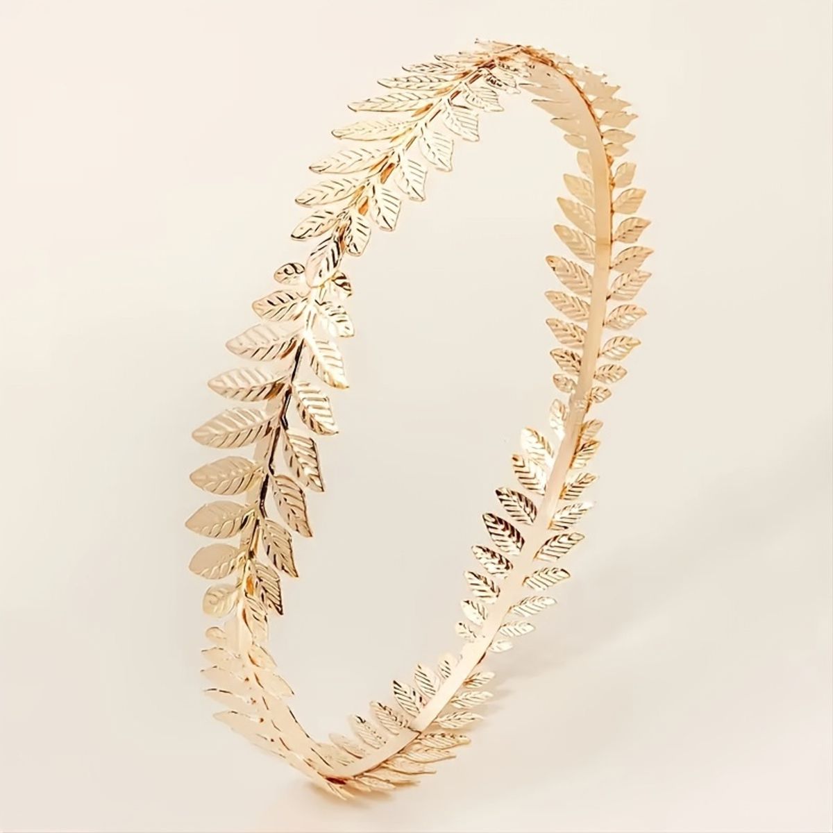 VATYERTY - Corona elegante estilo real Color dorado en forma hoja estilo griego