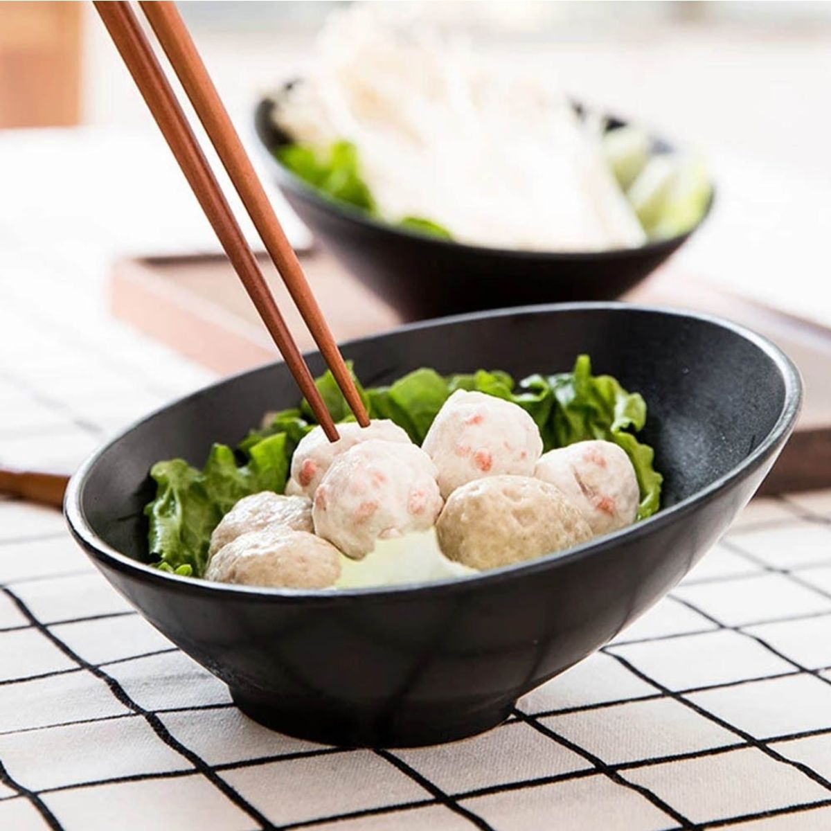 IMAHE - BOWL MELAMINA CASCADA NEGRO 225 CM MOVA