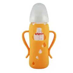 GENERICO - Funda protectora de silicona-Mamadera PIGEON SofTouch 240ml