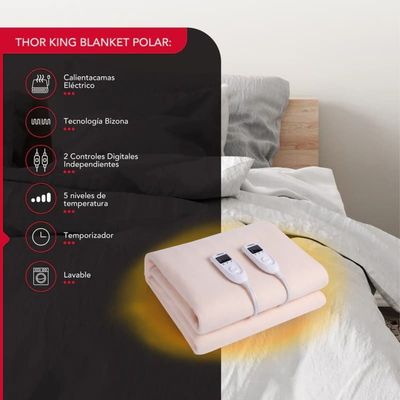 Imagen 2 del producto Calientacama 2 plazas Thor King Blanket Polar
