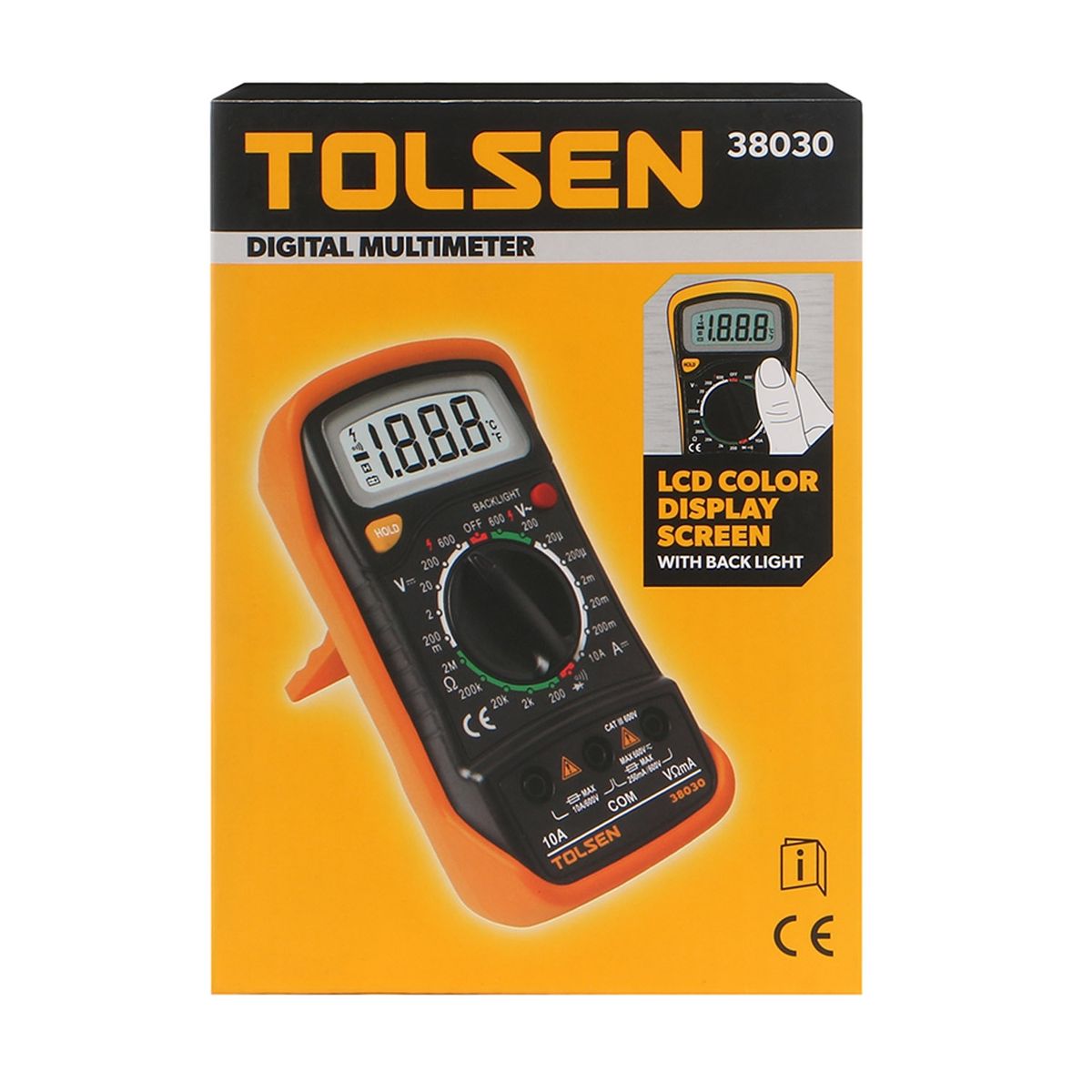 TOLSEN - MULTÍMETRO DIGITAL TOLSEN 38030