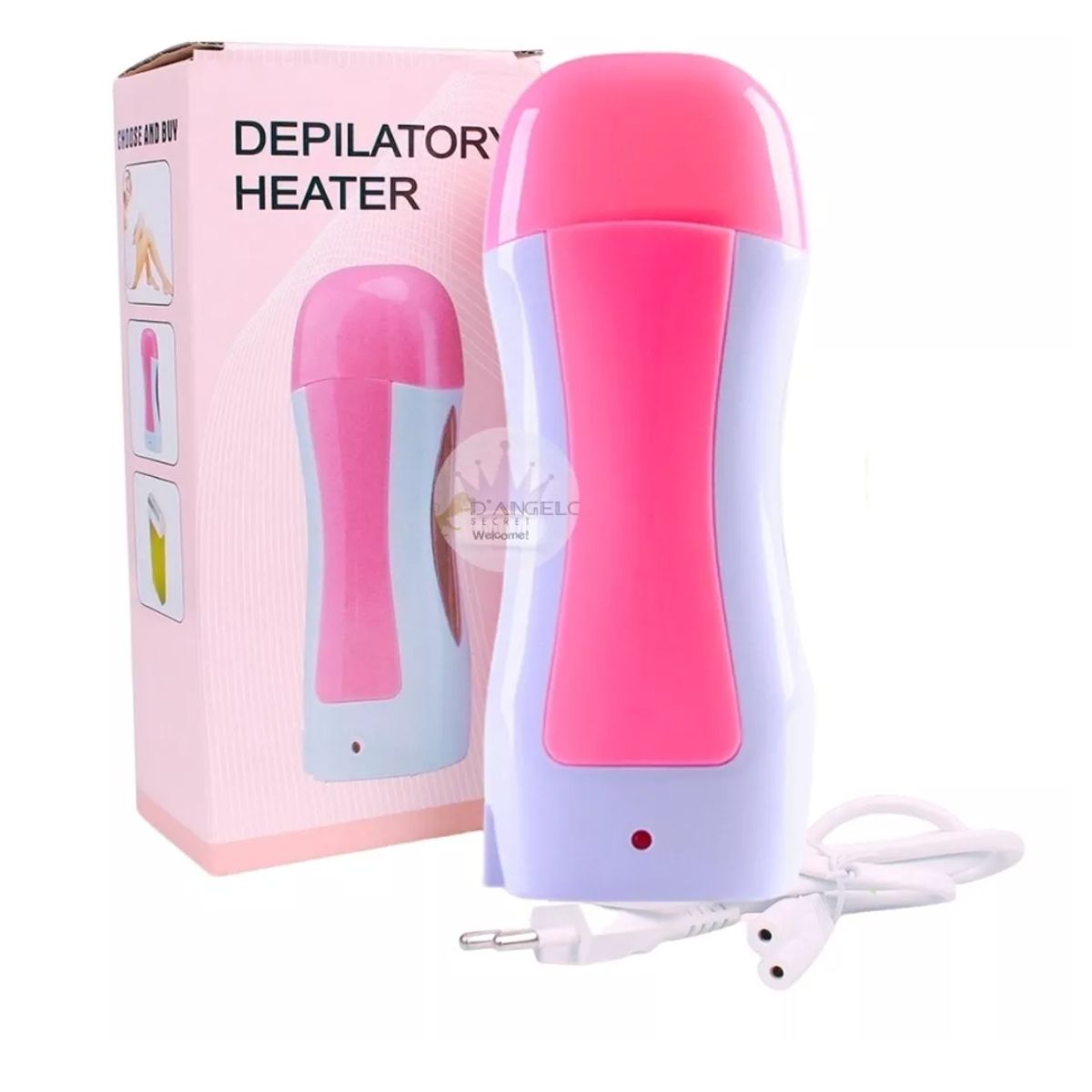 GENERICO - Calentador De Cera Roll On + 4 Ceras + Banditas 100unida Set