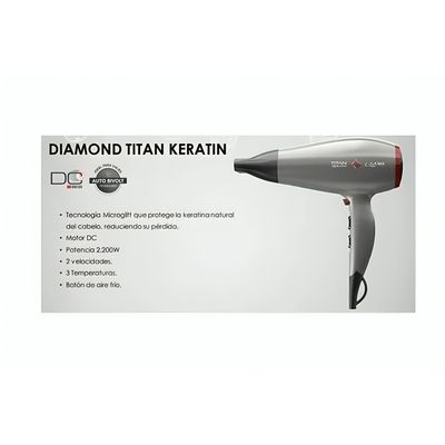 Imagen 2 del producto SECADOR TITAN KERATIN GRIS