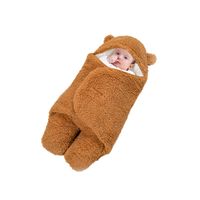 Saco Manta Envoltura De Dormir Bebe 0 a 3 Meses Café