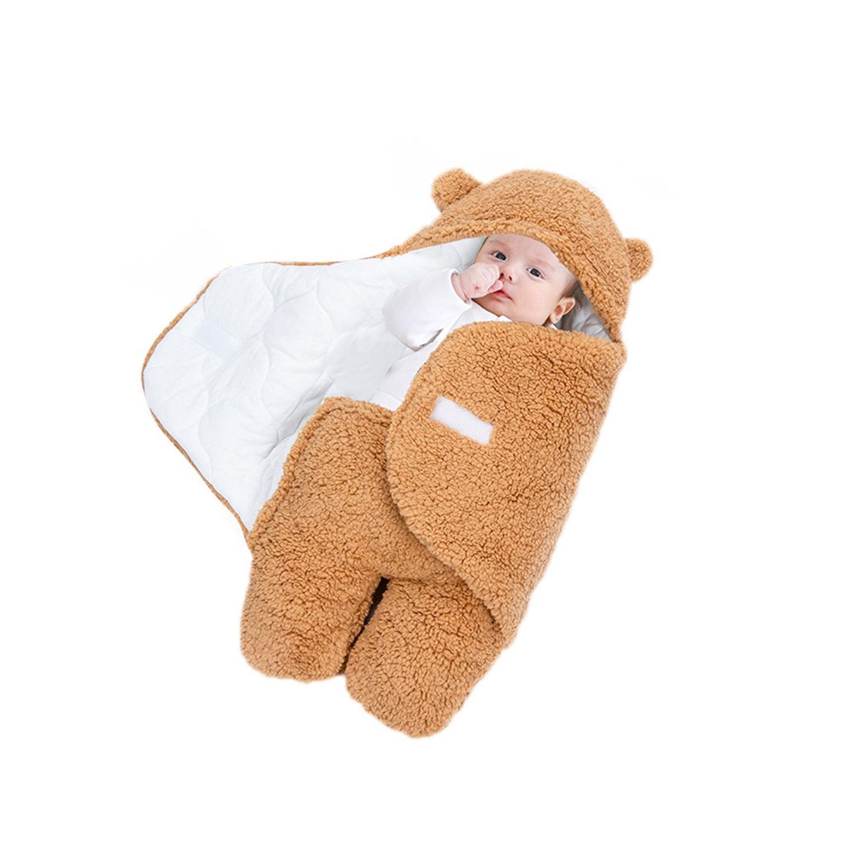 BABYLUNA - Saco Manta Envoltura De Dormir Bebe 0 a 3 Meses Café