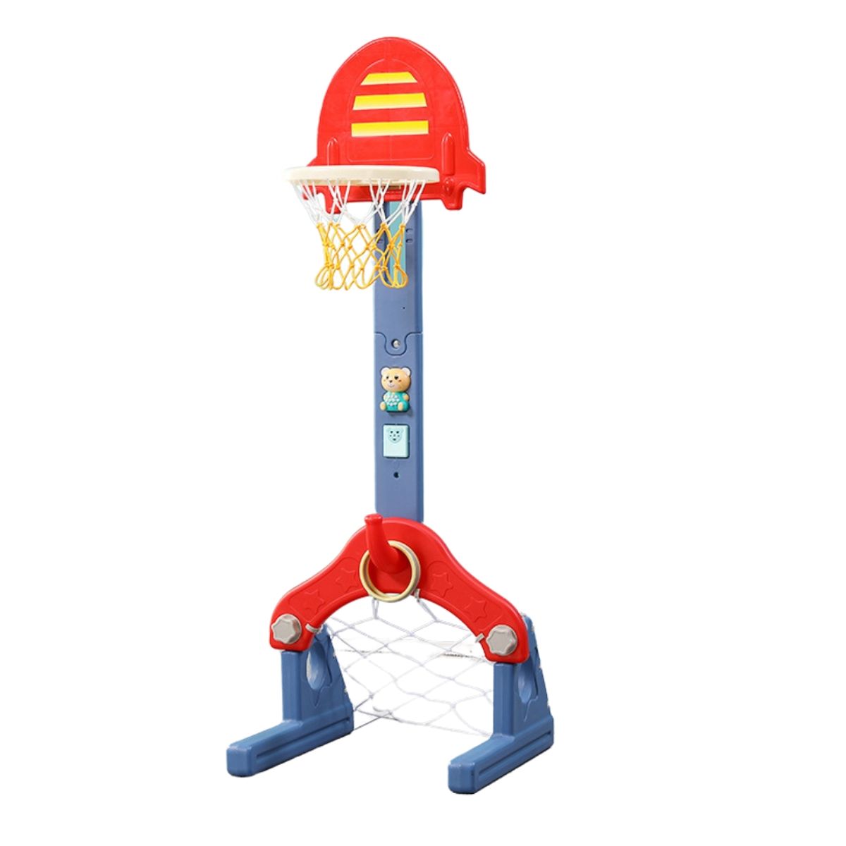 CRUSEC - Aro De Basketball Infantil Torre Multisuso 4 En 1 Ajustable