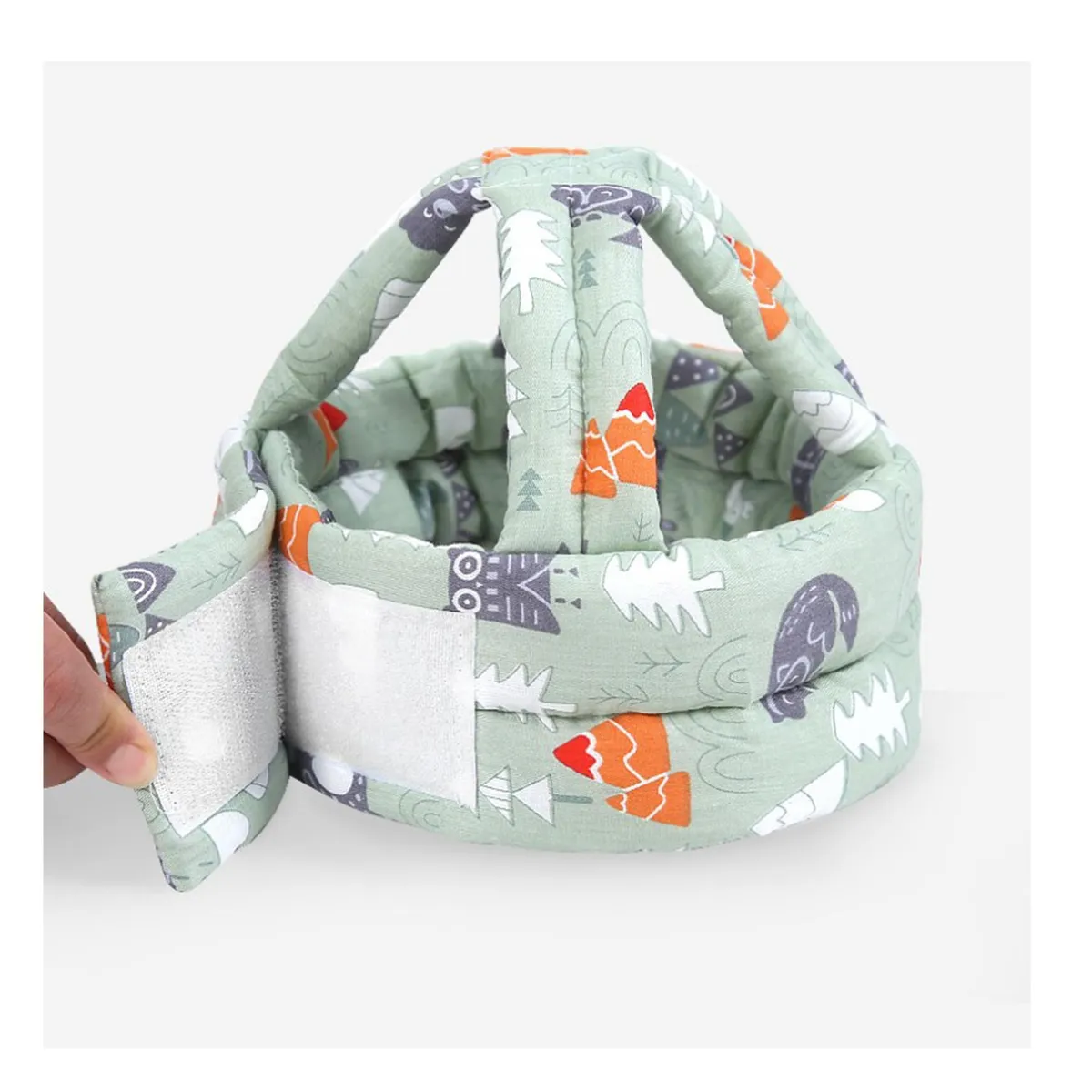 BABYLUNA - Casco Gorro Protector Anti golpes Acolchado para Bebe Verde