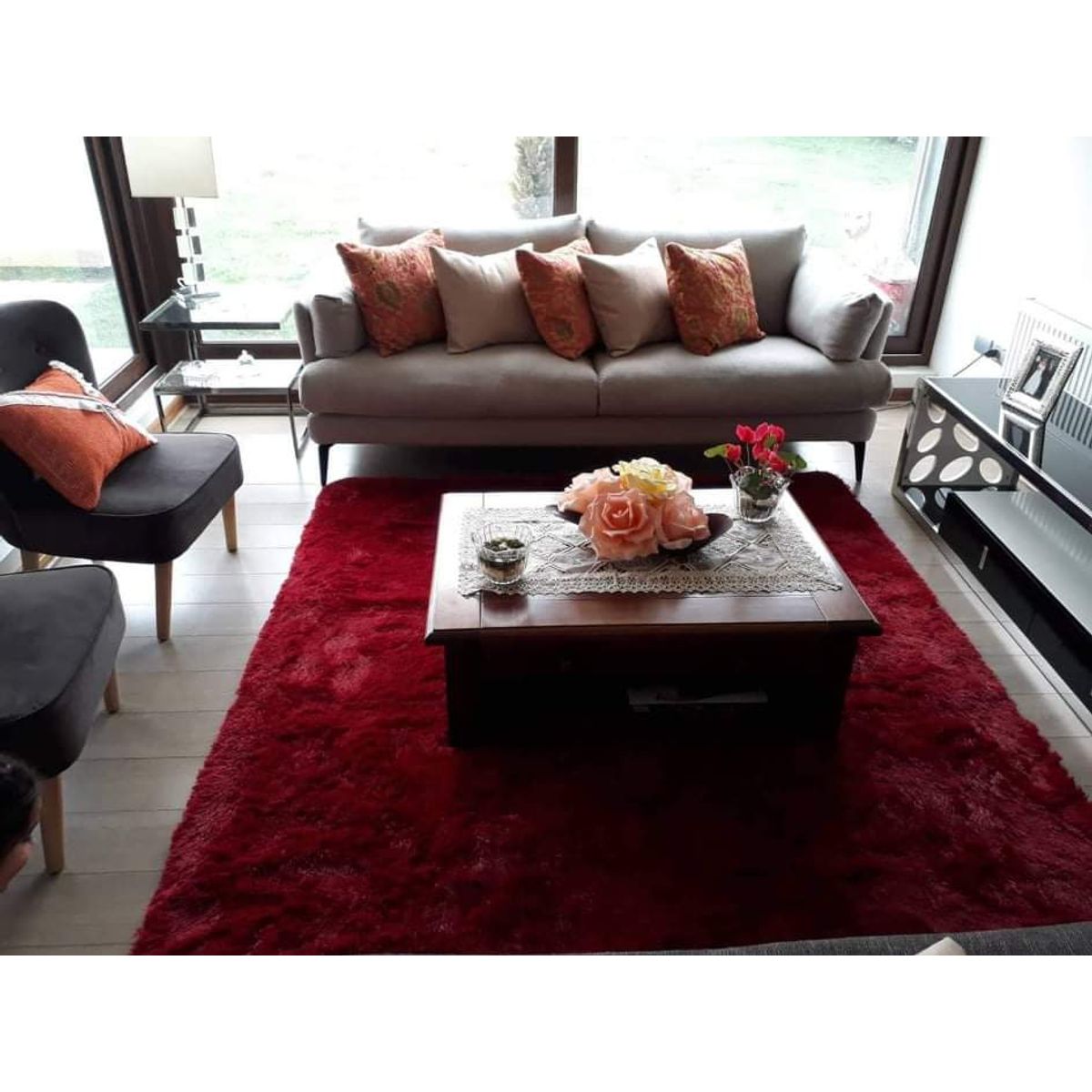 GENERICO - Alfombras Peludita Medida 180X200cm Para Living o Habitación MH