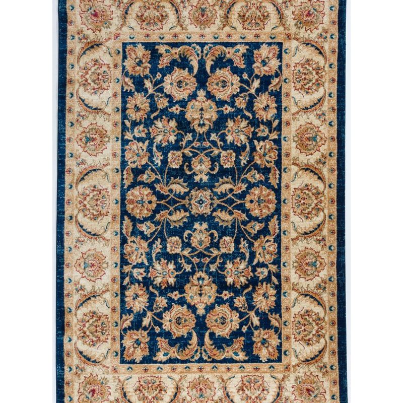 MROTTO - Alfodia  Alfombra Baja de Cama Azul 60x90 cm